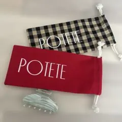 POTETE ヘアクリップ パープル メッシュバッグ付 - メルカリ
