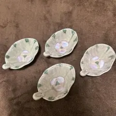 花柄陶器小鉢4個セット