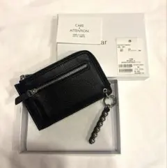 【インフルエンサーほし企画】本革スタッズフラグメントケース　ブラック