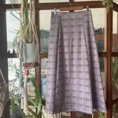 coca チェック柄 ロングスカート　L ミックスカラー　新品