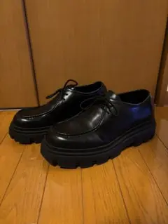 ZARA モックトゥ ドレスシューズ （28.5㌢） トラックソール 黒