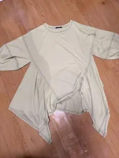 loaf 変形デザイン 半袖Tシャツ ライトグリーンのサムネイル