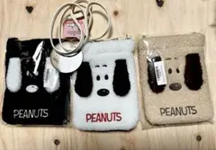 スヌーピー もこもこポシェット3色セット