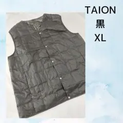 TAION 黒 XL ダウンベスト