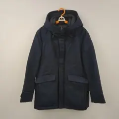 ダウンジャケット フード付き　ネイビー
