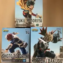 僕のヒーローアカデミア XrossLink フィギュア 爆豪勝己 轟焦凍 出久