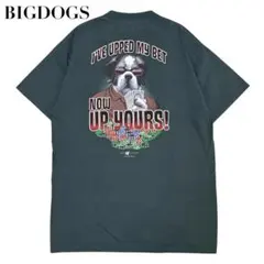 BIG DOGS ビッグドッグ Tシャツ M相当 バックプリント メキシコ製