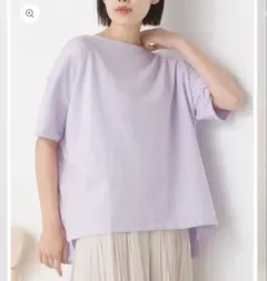 オムネス　コットンベア天 ドロップショルダープルオーバー