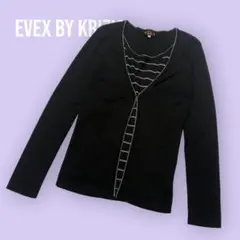 EVEX by KRIZIA ブラック トップス サイズ40 長袖 S1093