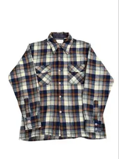 70s-80s SEARS wool check shirtのサムネイル