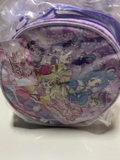 キミとアイドルプリキュアー円形ショルダーダーバッグ、ピンクと紫のいろ合いが特徴