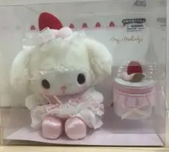 新品　マイメロディ いちごホイップケーキ ぬいぐるみ&アクセサリーケースセット