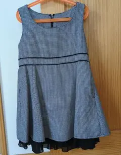 COMME CA ISM チェック柄 ワンピース 130A