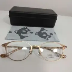 新品　ゾフ　メガネ　眼鏡　右-2.00 左-1.75 価格11000円　ゴールド