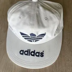 80s adidas デサント製 トレフォイルロゴ キャップ ヴィンテージ　希少 80s adidas デサント製 キャップ アディダス トレフォイルロゴ - メルカリ