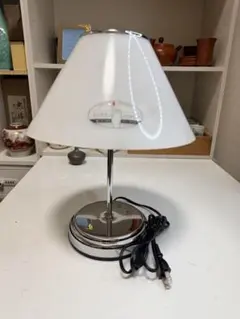 ヴィンテージ クロームメッキ テーブルライト ドーム型シェード 調光3 