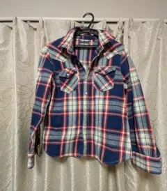 ハリウッドランチマーケット　BLUE/BLUE チェック柄シャツ レディース