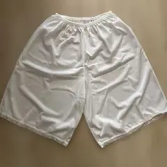 ペチコート　ブライダル　結婚式　ホワイト サテン レース付きショーツ