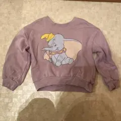 GAPダンボ キャラクター トレーナー 薄紫色　100サイズ