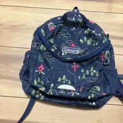 Coleman プチ　キッズリュック ネイビー キャンプ柄