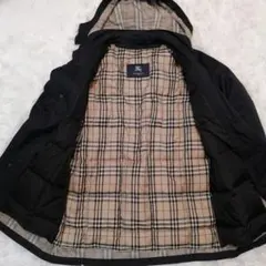 【超美品】XL相当 バーバリーロンドン ダウンコート ライナー付 ノバチェック