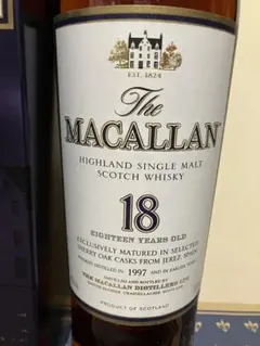 メーカー正規品TheMACALLAN マッカラン18年 2017旧ボトル旧ラベル