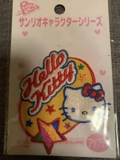 【正規品】Sanrio ハローキティ 刺繍アップリケ 昭和レトロ