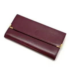 Y607-316 Cartier カルティエ 長財布 レザー ゴールド金具 - メルカリ