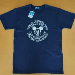 希少80s デッドストック 開園当時物 ディズニーランド ミッキー Tシャツ L