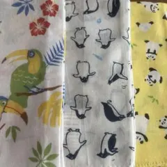 花*様 動物柄の手ぬぐいセット