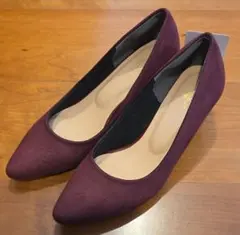 バーガンディ パンプス レディース 23.0cm