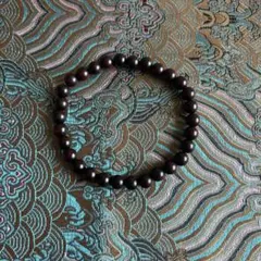 天然の小葉紫檀 ビーズ ストレッチブレスレット男女兼用