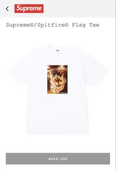 Supreme Spitfire Flag Tee white M Tシャツ - メルカリ