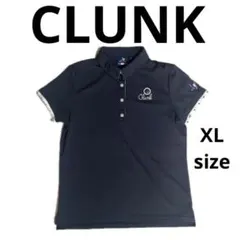 CLUNK クランク 半袖ポロシャツ ネイビー ゴルフシャツ レディース　XL