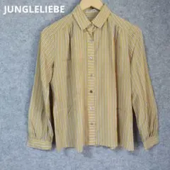 JUNGLELIEBE イエロー ストライプ ボタンダウンシャツのサムネイル