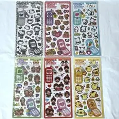 平成はっぴーフォン ステッカー サンリオ モンチッチ 6枚セット 国内正規品