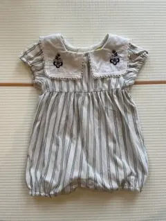 モイモルン　夏用　ロンパース　襟付き