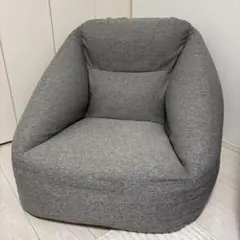 無印良品　空気でできたソファ　グレー