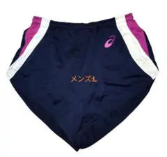 【超レア】asics BEZA陸上競技 ランニングパンツ (ネイビー) L