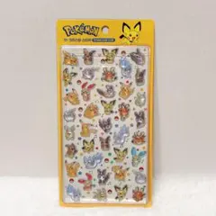 正規品★韓国 ポケモン 3D クリスタル ステッカー シール イエロー