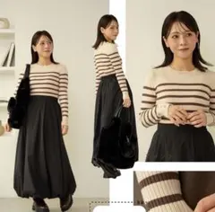 新品未使品 tal. by yumi.しまむら バルーンスカート　ブラック　L