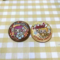 ナルミヤキャラクターズ 刺繍缶バッジ デイジーラバーズ　ルッキー　ミンキー