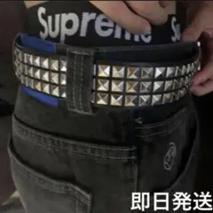 黒 スタッツベルト y2k sk8スケーター bigboy supreme