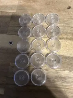 旧パンクワークショップ　クリアボタンキャップ　24mm 14個