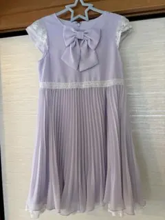 【入学式！セレモニー用】ラベンダー ドレスとホワイトジャケット セット