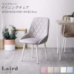 大人かわいい ダイニングチェア【Laird -レアード-】 ベロアチェア
