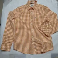 Abercrombie&Fitch シャツ　オレンジチェック　Ｌサイズ