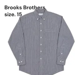 Brooks Brothers 長袖シャツ ブラック　ギンガムチェック 15