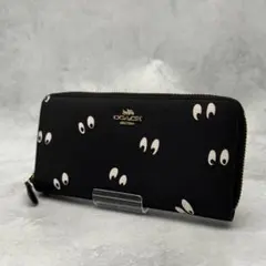 COACH コーチ ディズニー 長財布 コラボ PVC ラウンドファスナー 美品のサムネイル