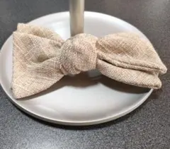 【VINGTAINE】リネン リボン バレッタ